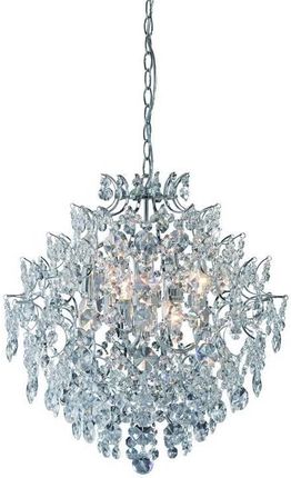 Markslojd Rosendal 100533 Żyrandol lampa wisząca z kryształami 6x40W E14 chrom