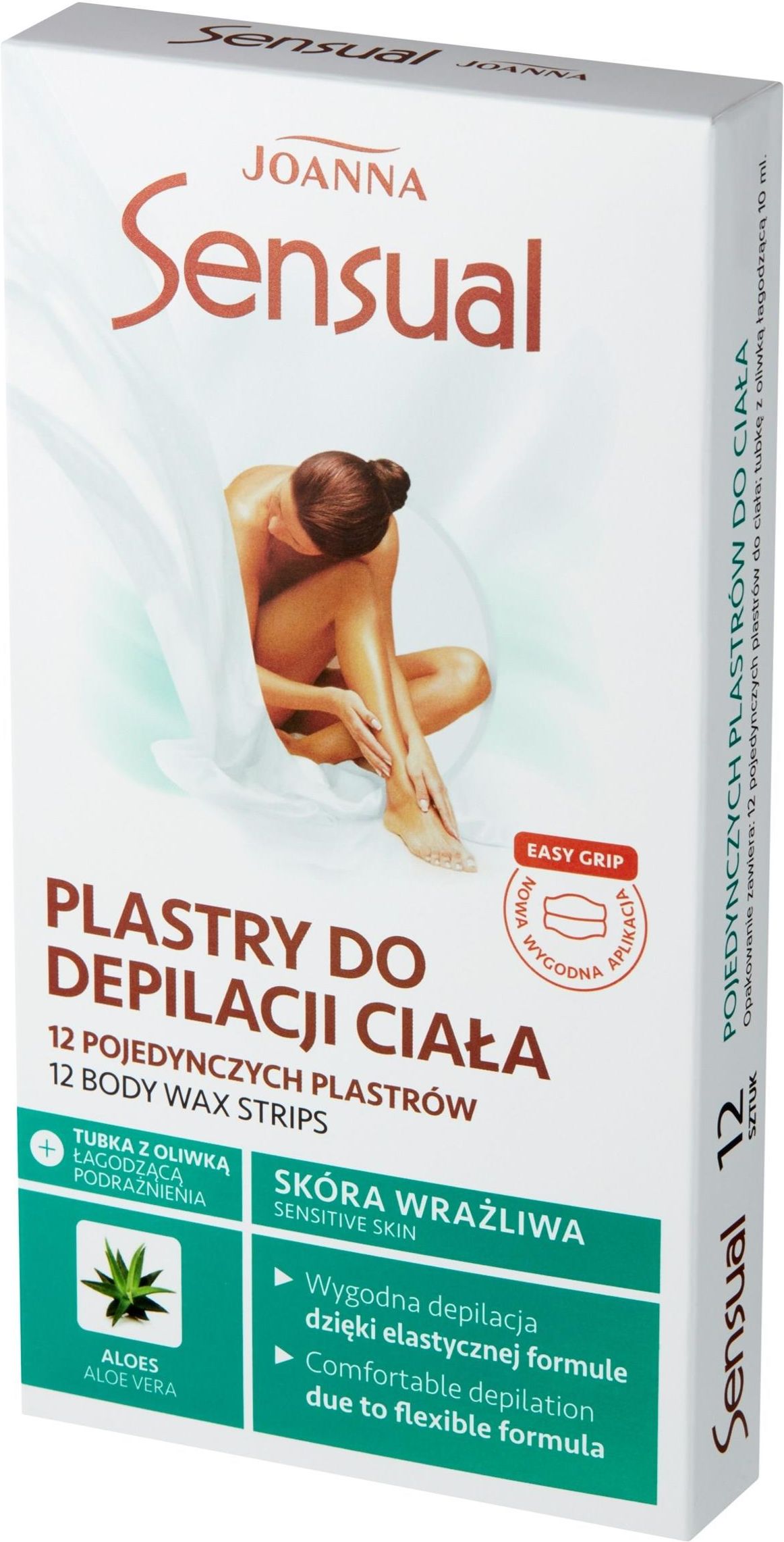 Produkt do depilacji Joanna Plastry Do Depilacji Ciała Z Aloesem 1 Op