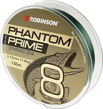 Robinson Plecionka Phantom Prime X8 0,12Mm 150M Ciemnozielona