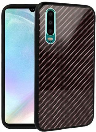 Etui Do Huawei P30 Case Pokrowiec Glass Carbon