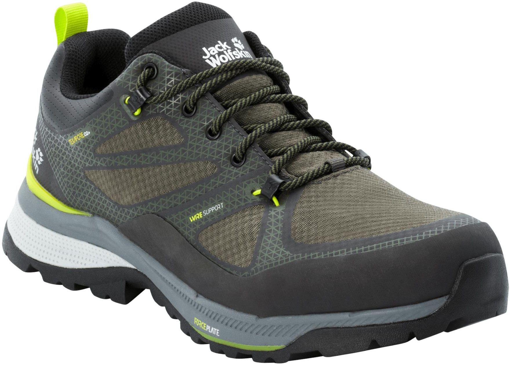 Buty Trekkingowe Jack Wolfskin Force Striker Texapore Low M Lime Dark Green Zielony Ceny I