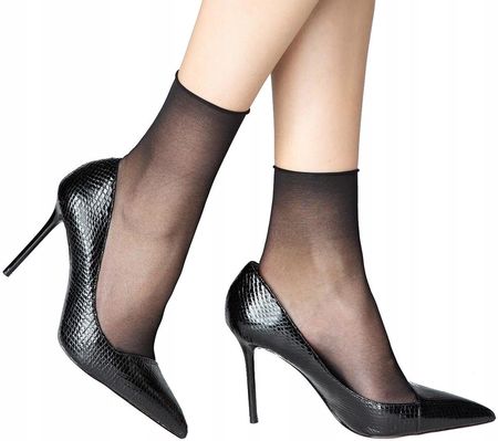 Cienkie skarpetki bezuciskowe Petki No stres black