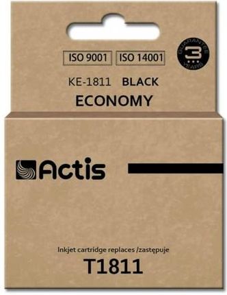 ACTIS TUSZ KE-1811 (ZAMIENNIK EPSON T1811; STANDARD; 18 ML; CZARNY) (EXPACSAEP0036)