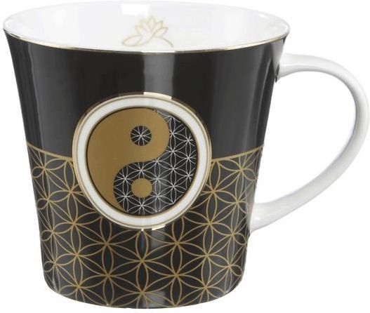 Sac Textile Goebel Yin Yang – Noir Et Blanc, Lotus, Motif équilibre, Unisexe, Neuf