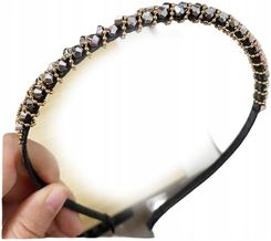 Zdjęcie ECARLA OPASKA DO WŁOSÓW OZDOBNA KRYSZTAŁKOWA SZARA O426 - Mikstat