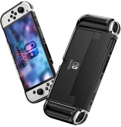 Tech-Protect Etui Tech TPU Carbon Nintendo Switch Oled Czarne