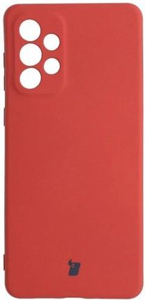 Bizon Etui Case Silicone Galaxy A73 5G Czerwone