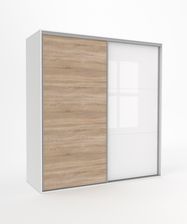 Zdjęcie Mebel Bos Szafa Tivoli 182X210 B 3Ds 3Bp Dąb Sonoma Biały Połysk 100323960 - Nowy Targ