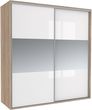 Szafa Tivoli 125X210 S/4Bp/2L Biały Połysk / Lustro | -6% w Klubie Komfort