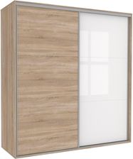 Zdjęcie Mebel Bos Szafa Tivoli 182X210 S 3Bp 3Ds Biały Połysk Dąb Sonoma 100323984 - Stepnica