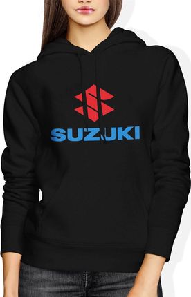 Suzuki Damska bluza z kapturem (S, Czarny)