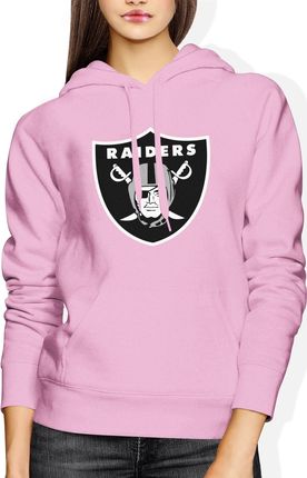 Raiders nfl Damska bluza z kapturem (L, Różowy)