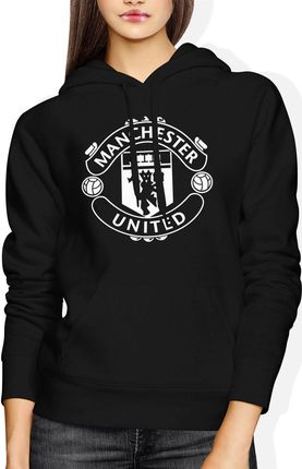Jhk Manchester United Damska Bluza Z Kapturem S Czarny