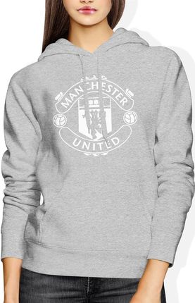 Jhk Manchester United Damska Bluza Z Kapturem S Szary