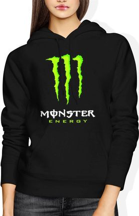 Jhk Monster Energy Drink Damska Bluza Z Kapturem M Czarny