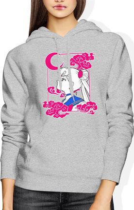 Jhk Czarodziejka Z Księżyca Sailor Moon Damska Bluza Z Kapturem L Szary