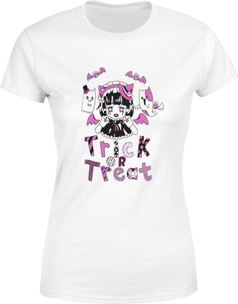 Trick or treat Damska koszulka (S, Biały)