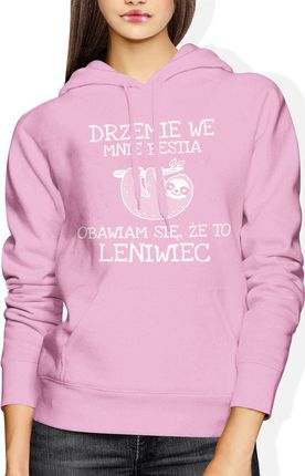 Jhk Leniwiec Damska Bluza Z Kapturem M Różowy