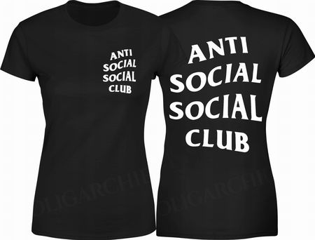 Jhk Anti Social Social Club Damska Koszulka S Czarny