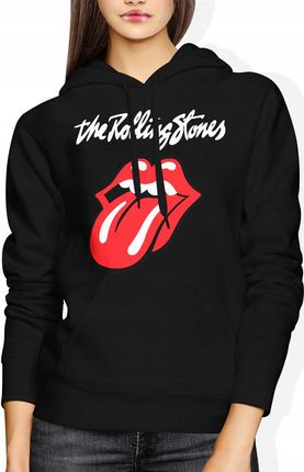 Jhk Rolling Stones Damska Bluza Z Kapturem S Czarny