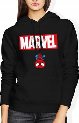 Jhk Spider Man Marvel Damska Bluza Z Kapturem XL Czarny