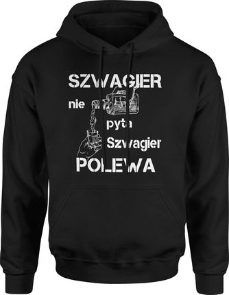 Jhk Szwagier Męska Bluza Z Kapturem 3XL Czarny