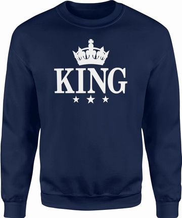 Jhk King Korona Męska Bluza XL Granatowy