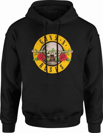 Jhk Guns N' Roses Męska Bluza Z Kapturem 3XL Czarny