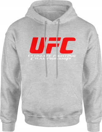 Jhk Ufc Męska Bluza Z Kapturem XL Szary