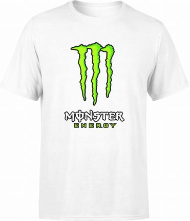 Jhk Monster Energy Drink Męska Koszulka L Biały