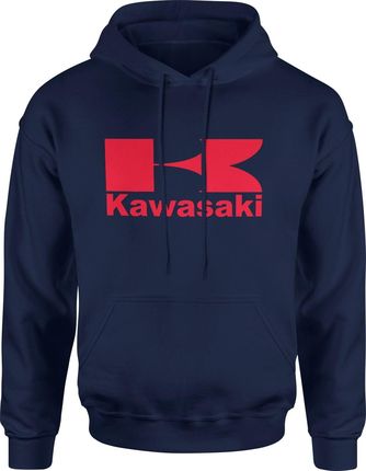 Jhk Kawasaki Męska Bluza Z Kapturem XXL Granatowy