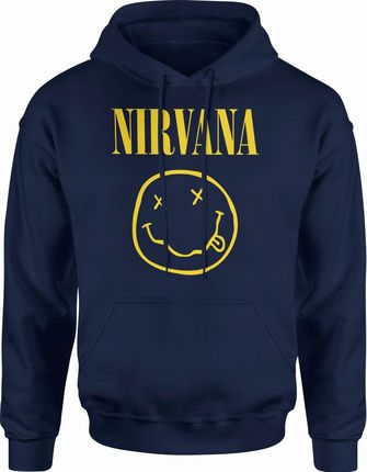 Jhk Nirvana Męska Bluza Z Kapturem L Granatowy