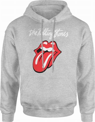 Jhk Rolling Stones Męska Bluza Z Kapturem M Szary