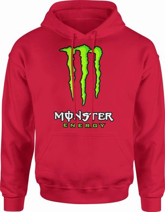 Jhk Monster Energy Drink Męska Bluza Z Kapturem M Czerwony