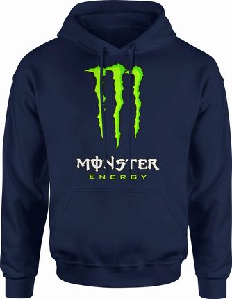 Jhk Monster Energy Drink Męska Bluza Z Kapturem XL Granatowy
