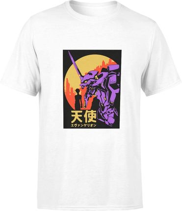Jhk Neon Genesis Evangelion Męska Koszulka XXL Biały