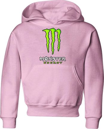 Jhk Monster Energy Drink Dziecięca Bluza Z Kapturem 140 Różowy