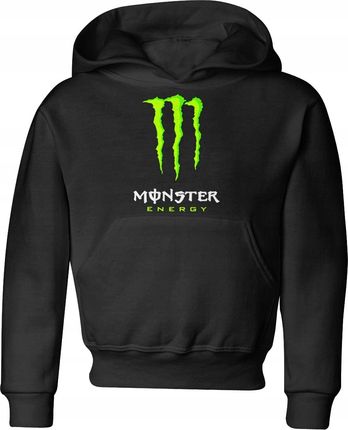Jhk Monster Energy Drink Dziecięca Bluza Z Kapturem 152 Czarny