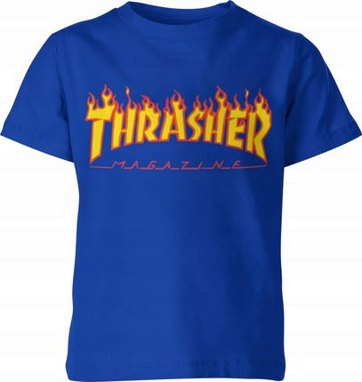 Jhk Thrasher Dziecięca Koszulka 128 Niebieski