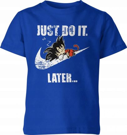 Jhk Just Do It Latter Dziecięca Koszulka 140 Niebieski