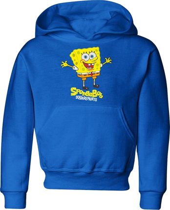 Jhk Spongebob Dziecięca Bluza Z Kapturem 134 Niebieski
