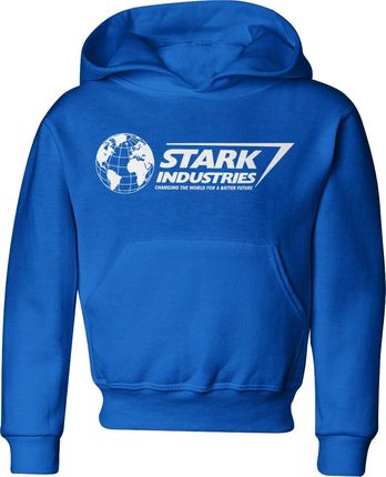 Jhk Iron Man Stark Dziecięca Bluza Z Kapturem 122 Niebieski