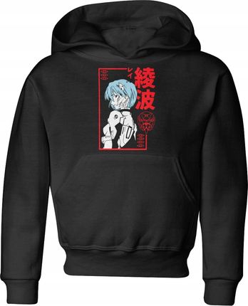 Jhk Rei Ayanami Neon Genesis Evangelion Dziecięca Bluza Z Kapturem 140 Czarny
