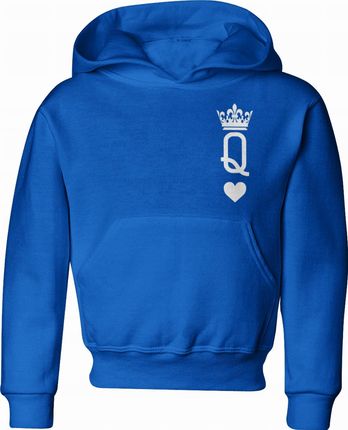 Jhk Queen Karta Dziecięca Bluza Z Kapturem 134 Niebieski