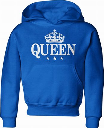 Jhk Queen Korona Dziecięca Bluza Z Kapturem 134 Niebieski