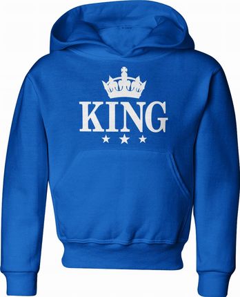 Jhk King Korona Dziecięca Bluza Z Kapturem 134 Niebieski