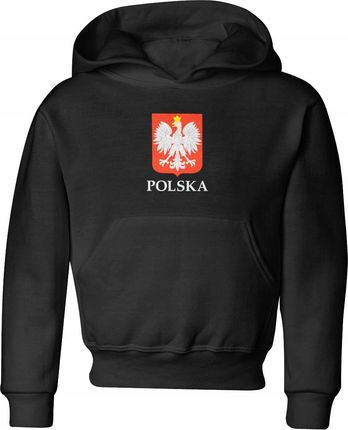 Jhk Polska Dziecięca Bluza Z Kapturem 134 Czarny