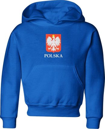 Jhk Polska Dziecięca Bluza Z Kapturem 134 Niebieski