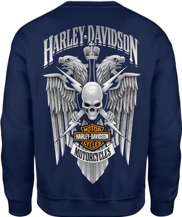 Jhk Harley Davidson Męska Bluza S Granatowy