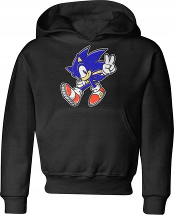 Jhk Sonic Dziecięca Bluza Z Kapturem 134 Czarny